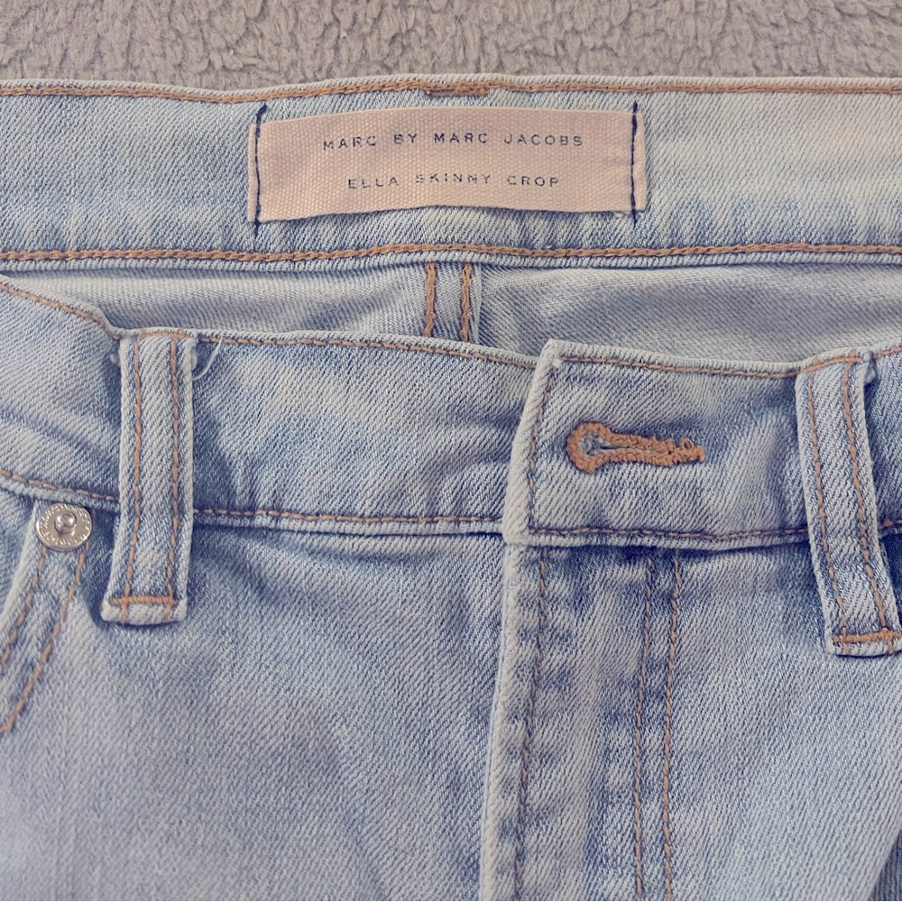 SOLD Marc by Marc Jacobs Size 8 Size 29 Designer Ella Skinny Crop Jeans Blue